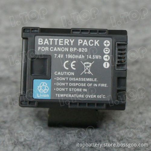 1960mAh BP-820 Battery For Canon VIXIA HF-G30/XA20/XA25 Li-ion Battery